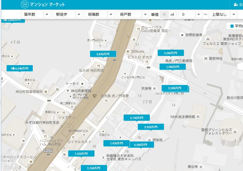 東京港区の地図からエリアを検索。路線などからも検索できる